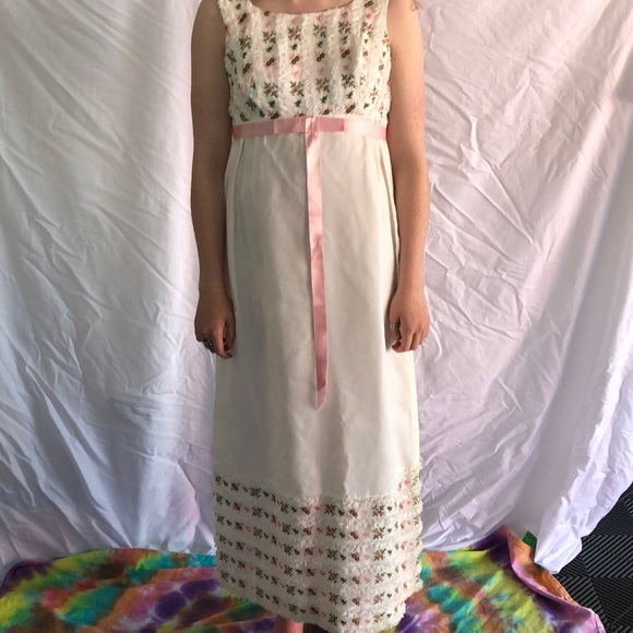 60s Vintage Prom Dress - Picture 1 of 3